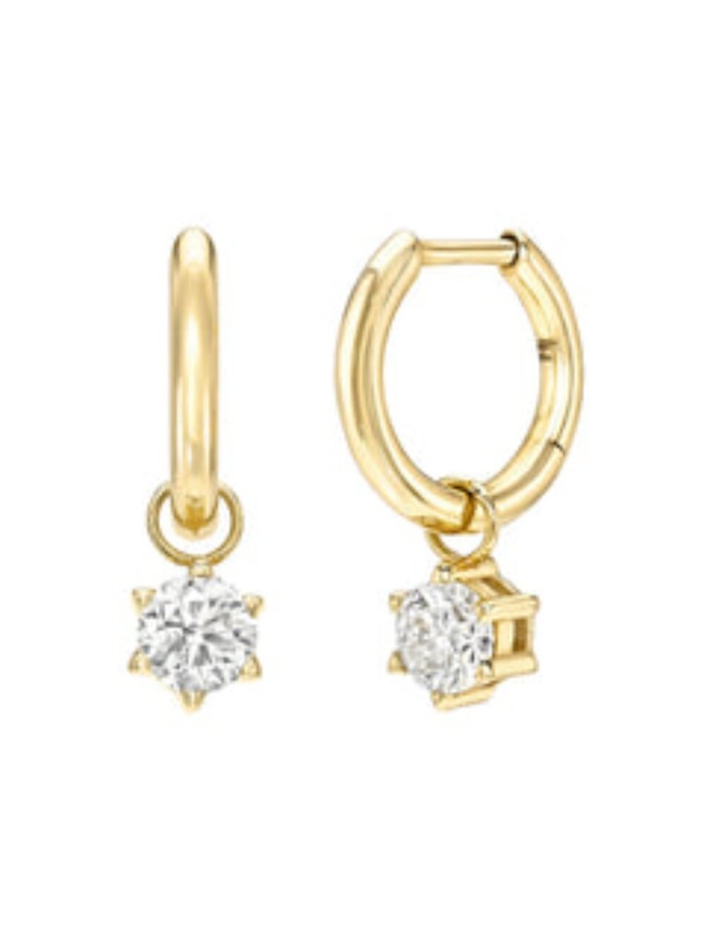 Logan Hollowell Solar Flare Diamond Drop Huggies